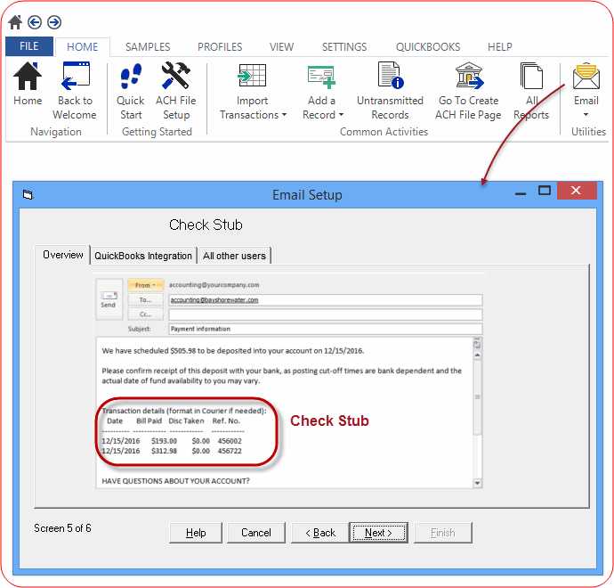 Electronic Funds Transfer Software