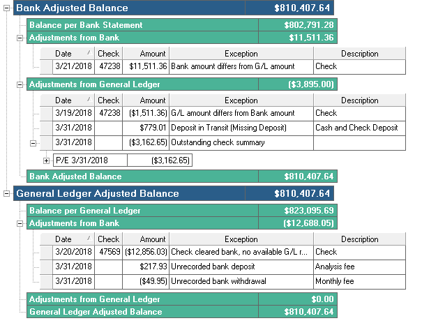 bank reconciliation software excel