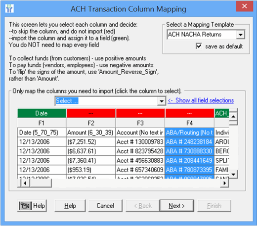 Mapping template 3