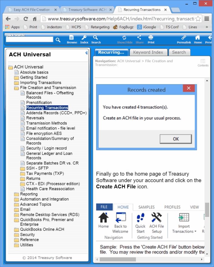 Easy ach file creation ach universal 