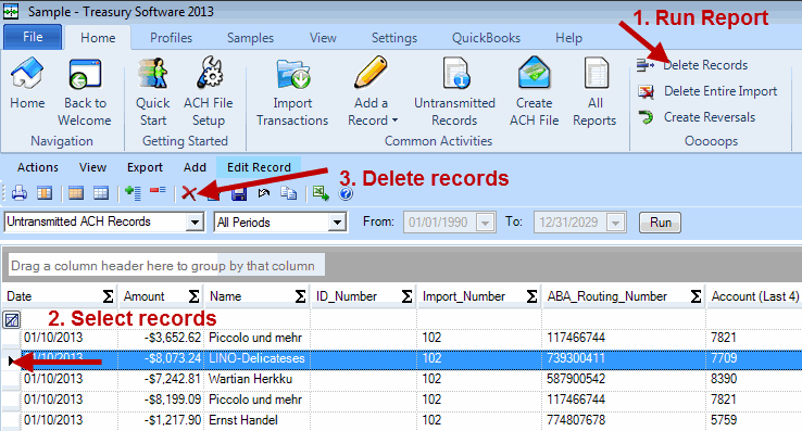 DeleteRecords3