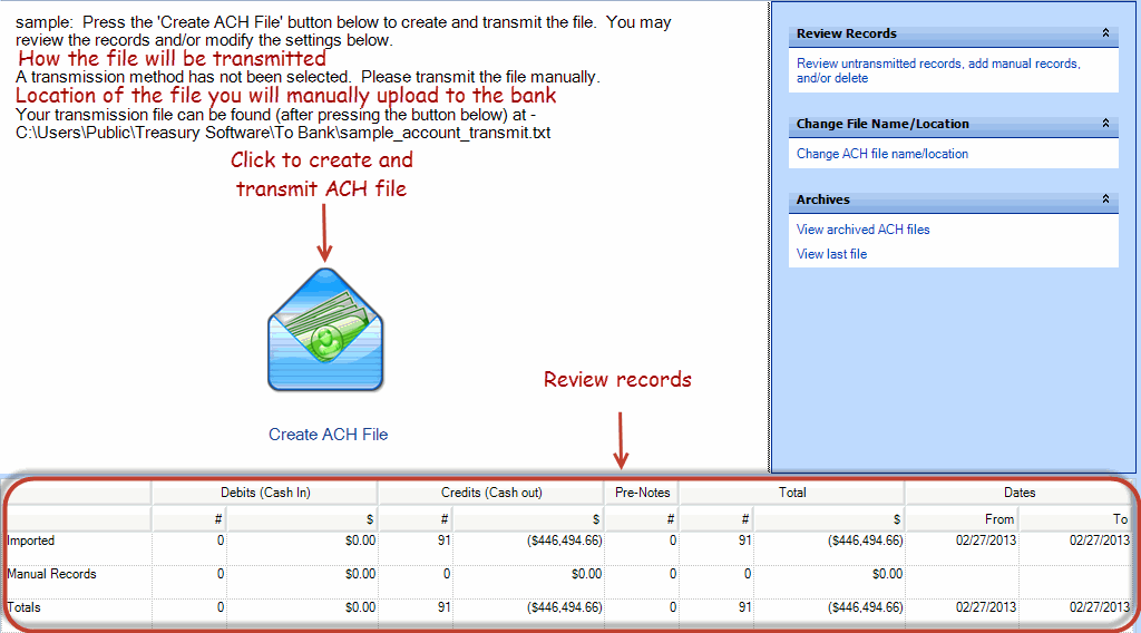 CreateACH Page2013
