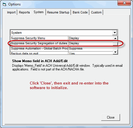SetSecurity
