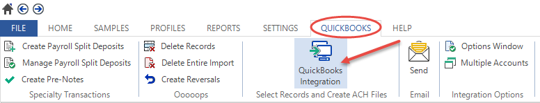 QuickBooks integration icon