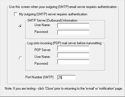 Figure 2 - Email Advanced tab Figure 2 - Email Advanced tab