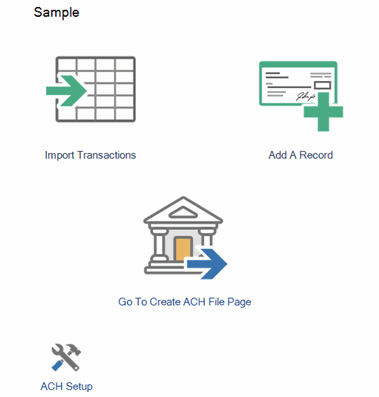 ACH Setup