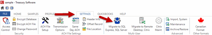 Migrate to SQL