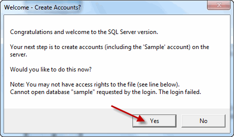 Create SQL database