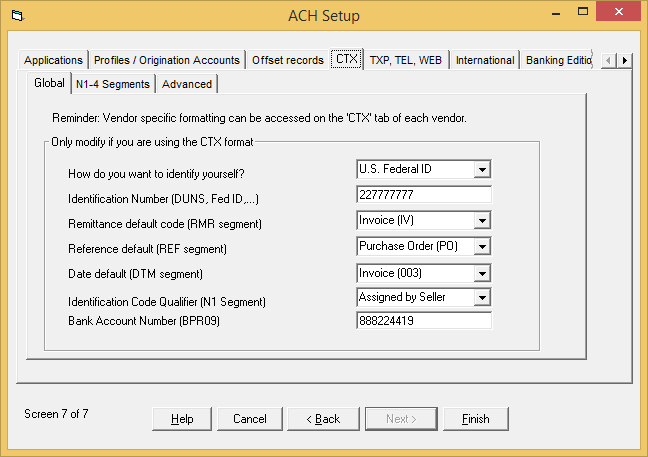 Configure CTX