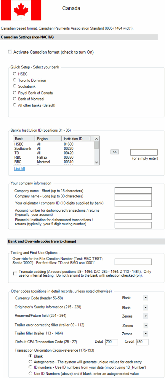 canadian bank account number format