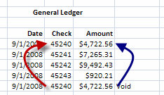 Bank Reconciliation Software Matching Void to issue