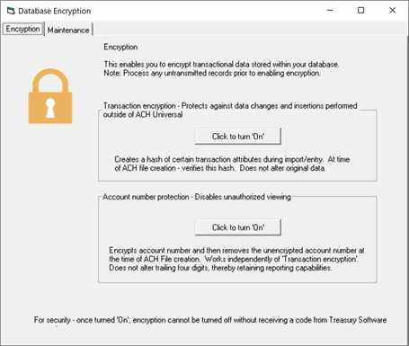 database encryption