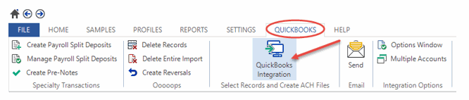 QuickBooks integration