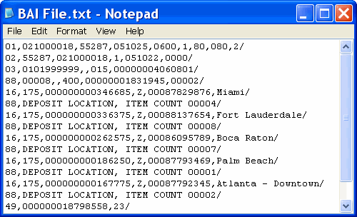 convert csv to txf file