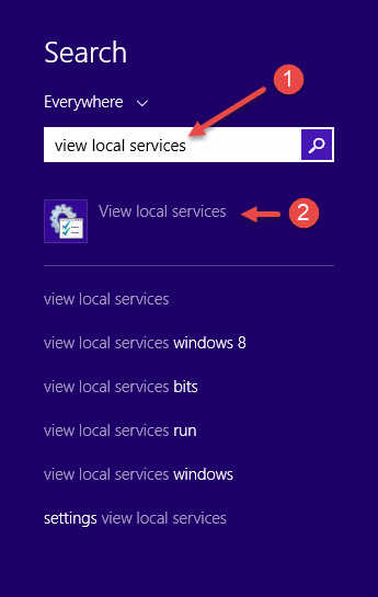 View local services